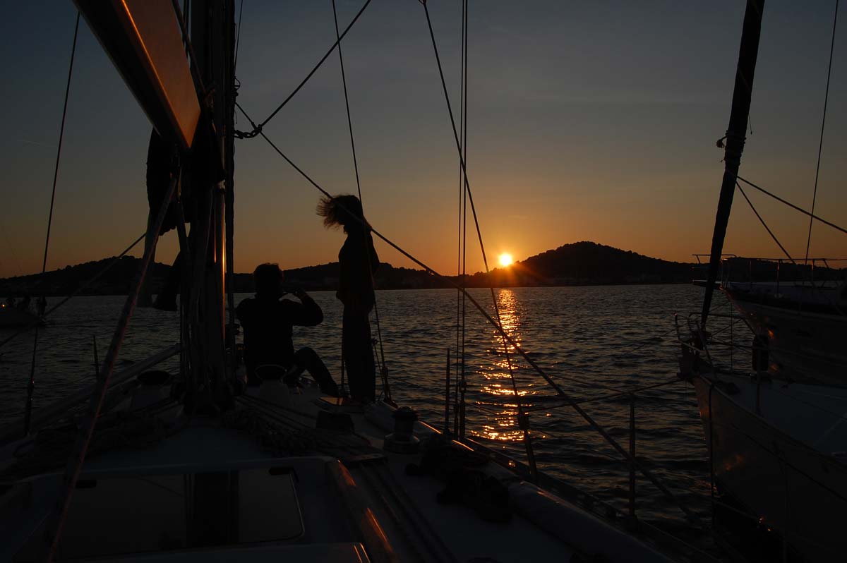 Segelyacht Blue C bei einem Urlaubstörn in der Adria